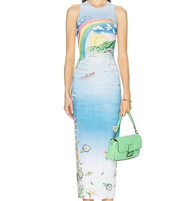 Casablanca Aloha Midi Tank Dress