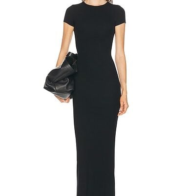 Eterne Cap Sleeve Maxi Dress