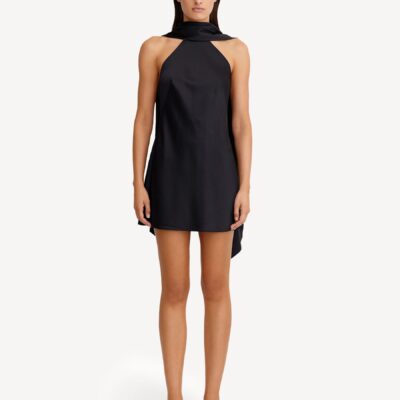 Significant Other Black Lucile Halter Dress