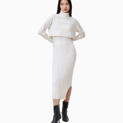 AllSaints White Muriel Dress