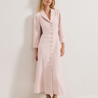 Phase Eight Pink Paloma Tux Midi Dress