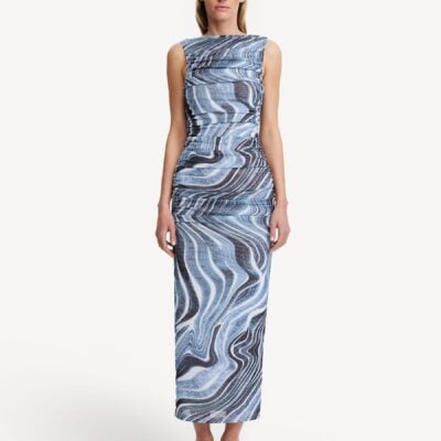 Significant Other Blue Whitney Midi Dress