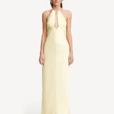 Significant Other Yellow Becca Halter Dress