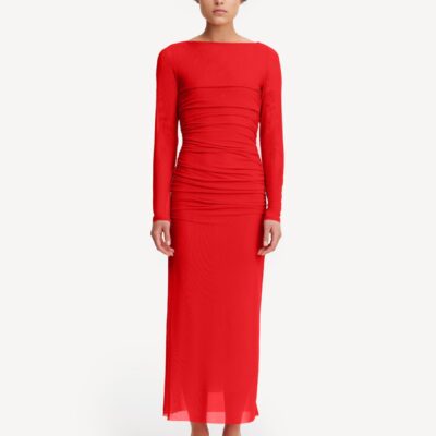 Significant Other Red Tillie Midi Dress