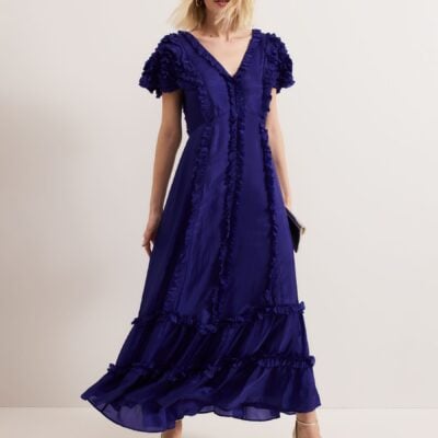 Phase Eight Purple Mary Kate Maxi Dress