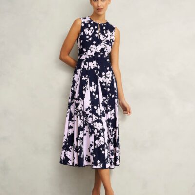 Hobbs Blue Petite Angelicas Dress