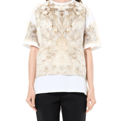 Alexander Mcqueen Trompe T-shirt in White / It 40