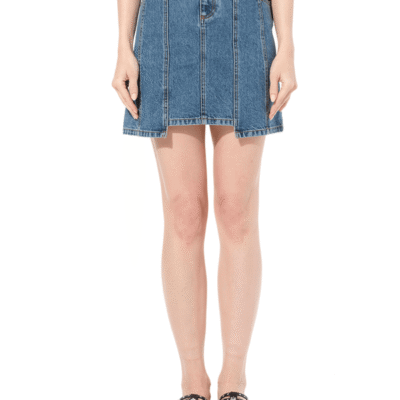Alexander Mcqueen Mini Denim Skirt in Blue / 34