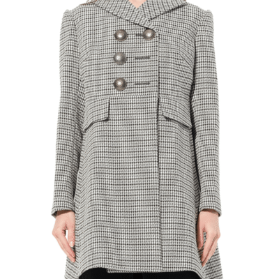 Alexander Mcqueen Cappotto Coat in Grey/black Grey / 36