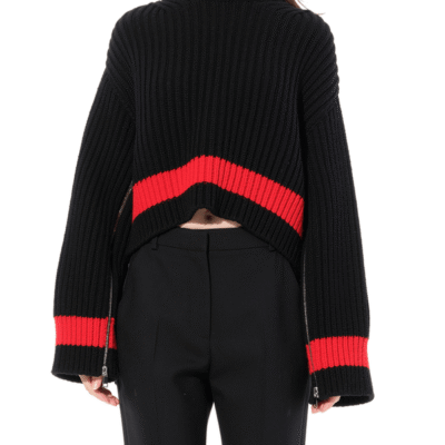Alexander Mcqueen Chunky Rib Knitwear in Black / S