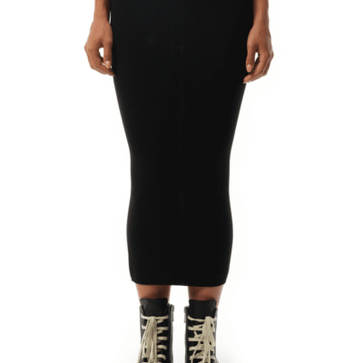 Rick Owens Calf Skirt in Black / Xs