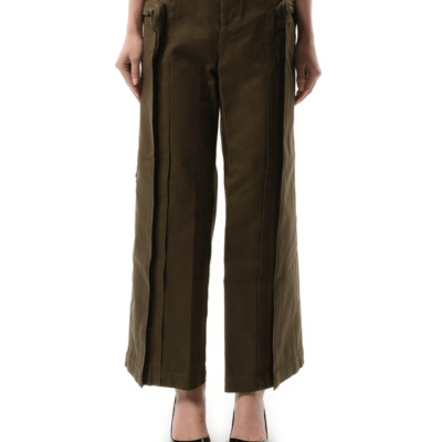 Fax Copy Express Oversized Cargo Pants in Olive Green / S