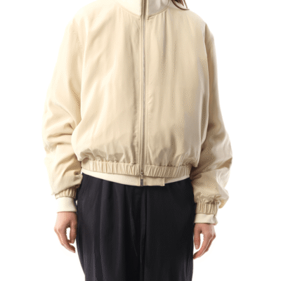 Helmut Lang Silk Zip Bomber Jacket