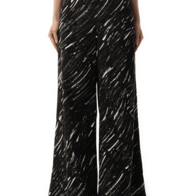 Marni Crayon Flock Stretch Denim Pants in Black / 36