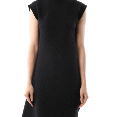 Sacai Sponge Sweat Dress in Black / 1