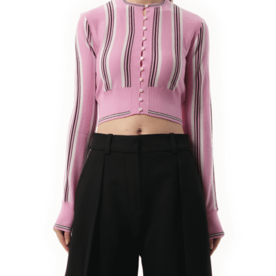 Jacquemus Le Cardigan Spiaggia in Pink/multicolour Pink / 34