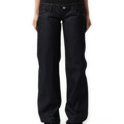 Coperni Jersey Hybrid Denim Trouser in Blue Raw / 36
