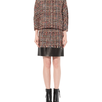 Alexander Mcqueen Jacquard Skirt in Multicolor Multicolour / It 42