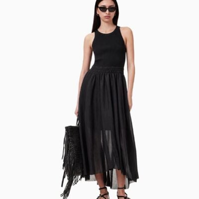AllSaints Black Zenia Dress