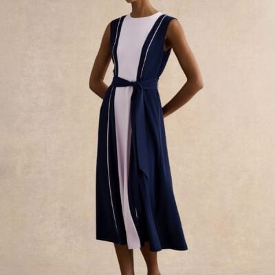 Hobbs Blue Petite Louise Dress