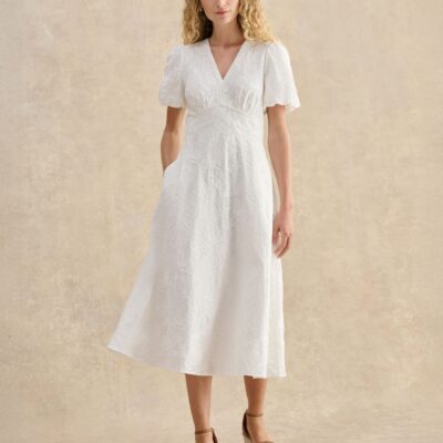 Hobbs White Clementine Dress