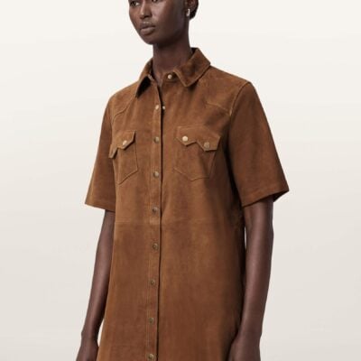 AllSaints Brown Rock Dress