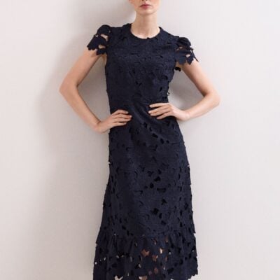Phase Eight Blue Leilani Lace Dress