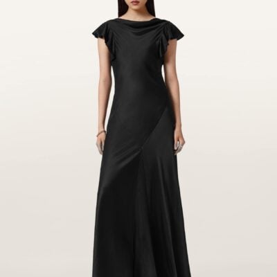 AllSaints Black Flora Dress