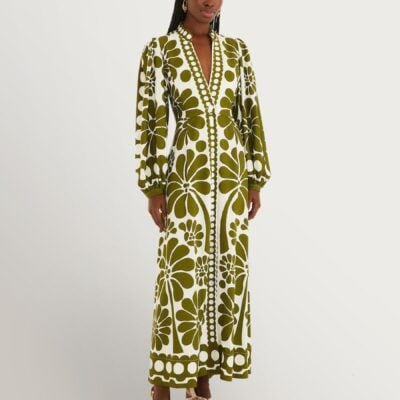 Farm Rio Green Palermo Maxi Dress