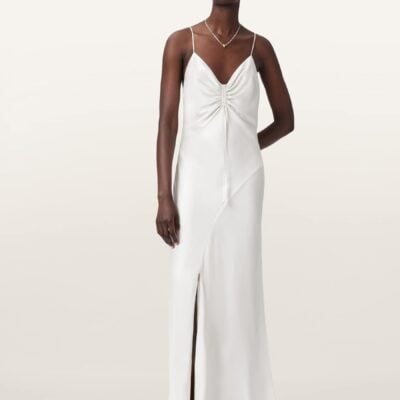 AllSaints White Alexia Maxi Dress