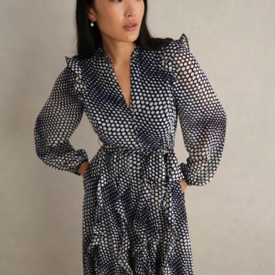 Hobbs White Miriam Dress