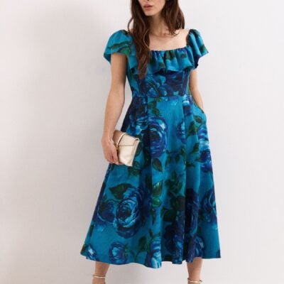 Phase Eight Blue Brianne Floral Dress