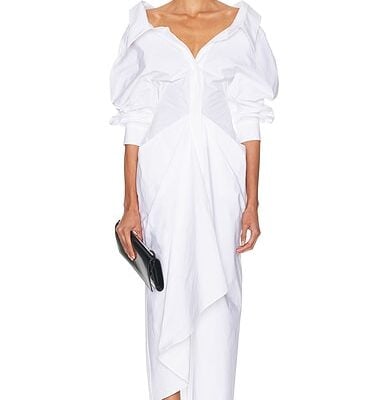 Givenchy Slashed Long Shirt Dress