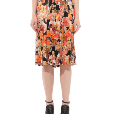 Givenchy Flower Print Skirts in Black / 40