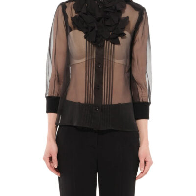 Givenchy Podium Blouse in Black / 36