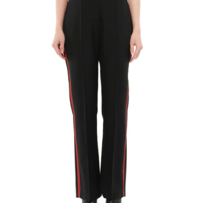 Givenchy Podium Trousers in Black/red Black / 40