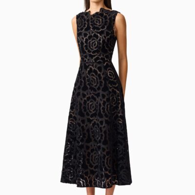 Elliatt Black Eris Midi Dress