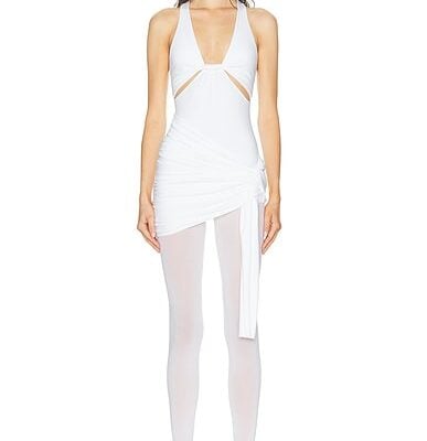 HAELO Twist Drape Tank Dress