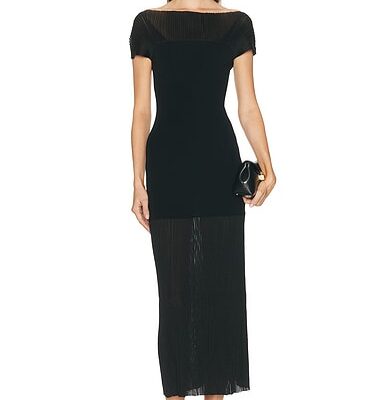 House of Dagmar Contrast Knit Dress