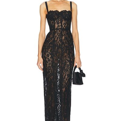 Helsa The Lace Column Dress