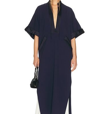 Helsa The Magda Dress in Thick Crepe