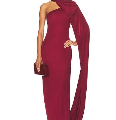 Helsa The Muse Cape Jersey Dress