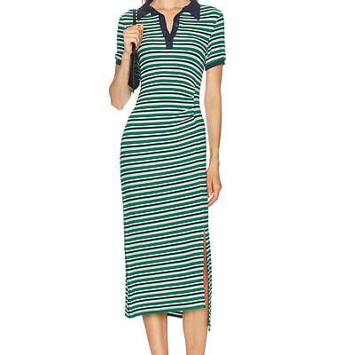 SIMKHAI Shelby Knit Polo Dress