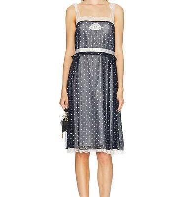 Marc Jacobs Ribbon Strap Chiffon Dress