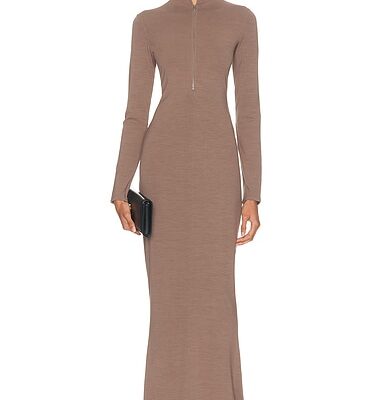 Mugler Column Jersey Dress