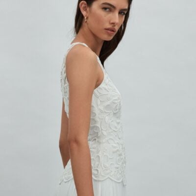 Raishma Embellished High Neck Maxi Dress