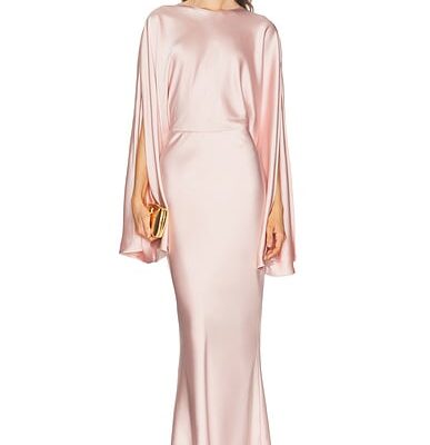 Norma Kamali Reverse Long Sleeve Obie Gown