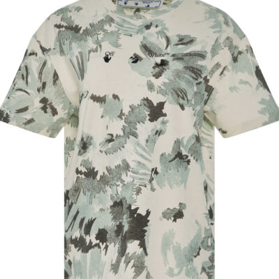 Off-white Floral Swimming Logo Regular T-shirt in Multicolorcolor Multicolour / Xs