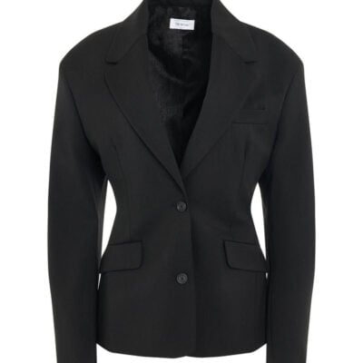 Off-White Wool Blend Round Jacket