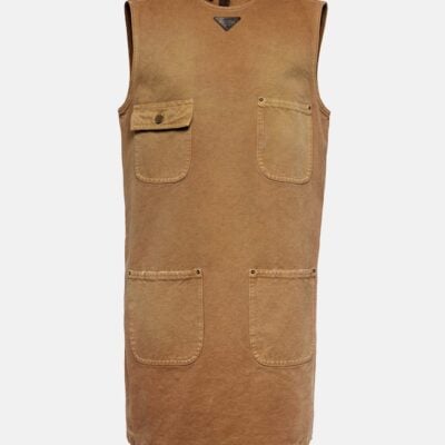 Prada Cotton Canvas Shift Dress